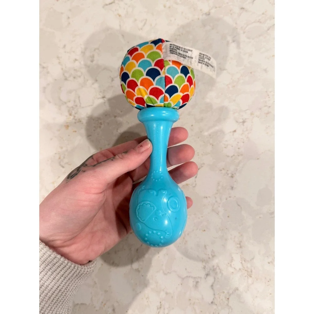 Fisher Price Rattle n Rock Maracas Set of 3 Blue Orange Yellow Baby Musical Toys